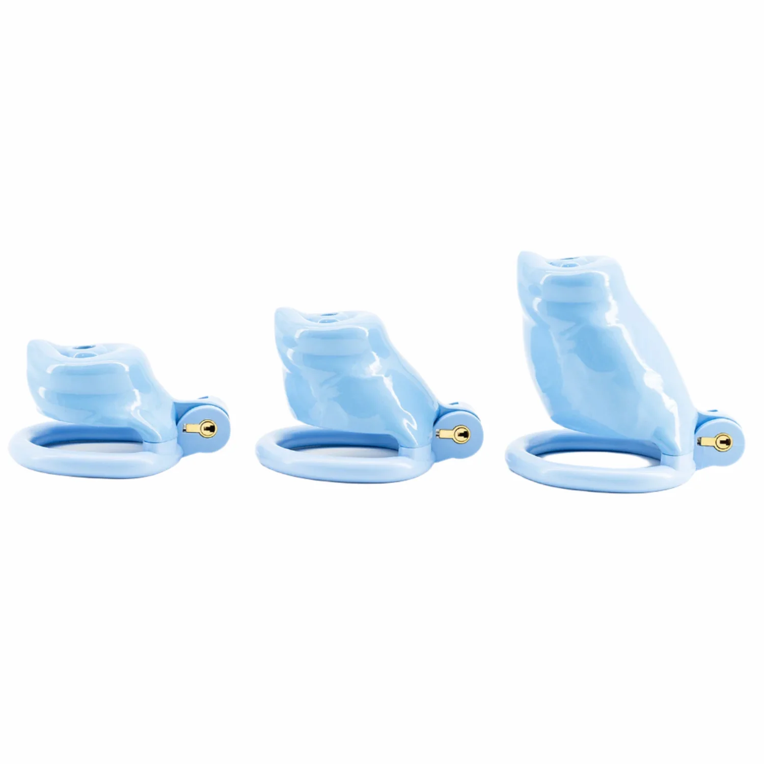 BAD PUP CHASTITY CAGE - Blue Resin - Image 3