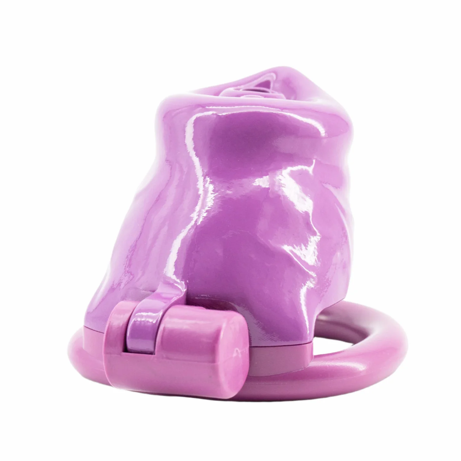 BAD PUP CHASTITY CAGE - Dark Pink Resin - Image 11
